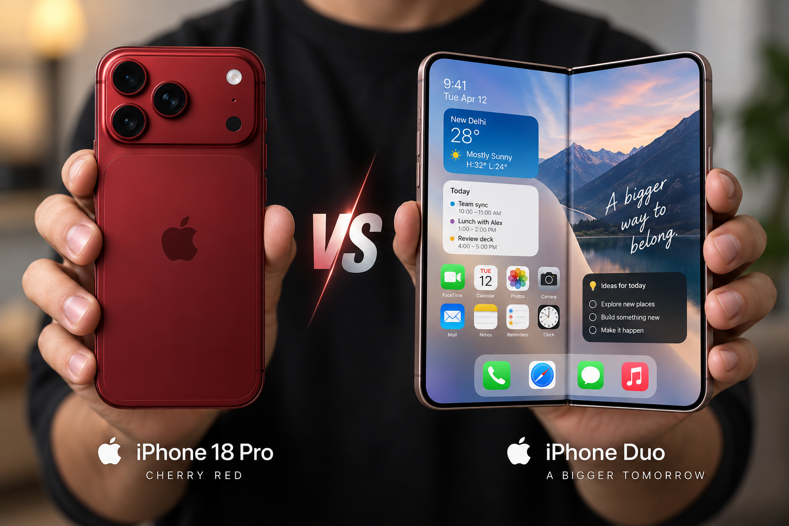 iPhone 18 Pro Max vs iPhone Duo comparison