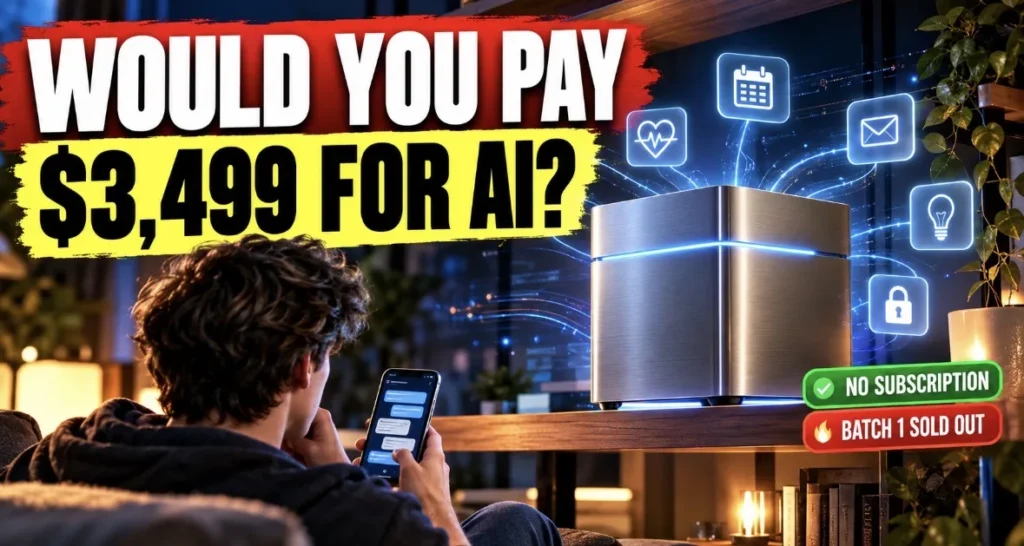 Ghost Core AI computer, a $3,499 screenless personal AI computer that runs AI agents locally at home