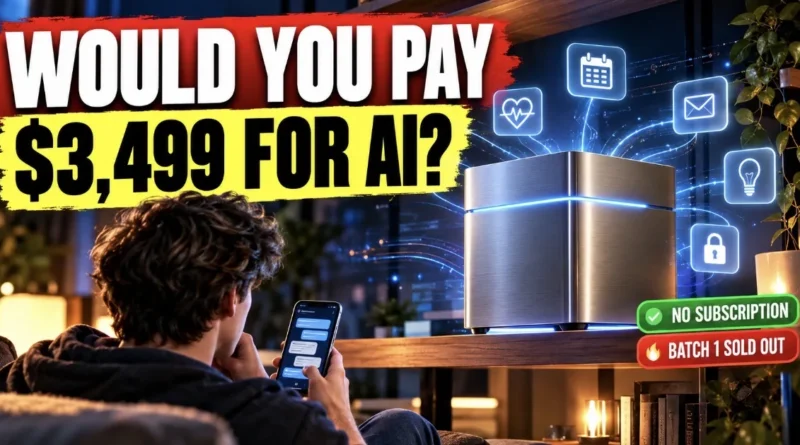 Ghost Core AI computer, a $3,499 screenless personal AI computer that runs AI agents locally at home